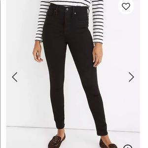 Madewell high-rise black Skinny Jean